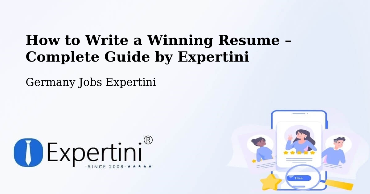 Resume Writing Guide for Job Seekers – Offenbach - Offenbach, Germany Jobs Expertini